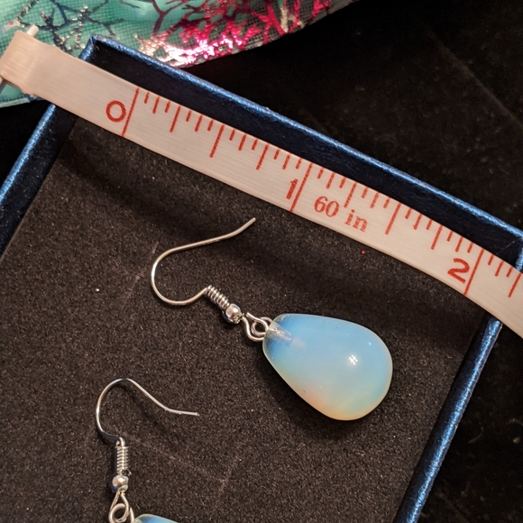 Opal Essence Stone Earrings - Picture 5 of 9